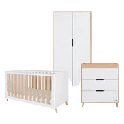 Tutti Bambini Fika 3pc Room Set - White/Light Oak