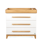 Tutti Bambini Halle Chest Changer - White / Golden Oak