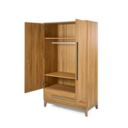 Tutti Bambini Halle Wardrobe - Golden Oak / Sage