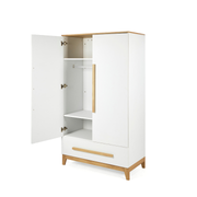 Tutti Bambini Halle Wardrobe - White / Golden Oak