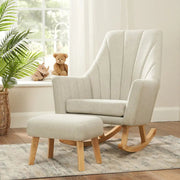 Tutti Bambini Jonah Rocking Chair & Foot Stool Set - Pebble