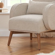 Tutti Bambini Micah Rocking Chair & Footstool - Biscuit