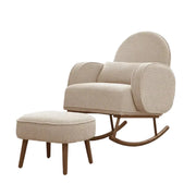 Tutti Bambini Micah Rocking Chair & Footstool - Biscuit