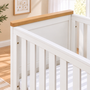 Tutti Bambini Misha Cot Bed White/Golden Oak