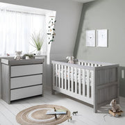 Tutti Bambini Modena 3 in 1 Cot Bed - Grey - OPEN BOX