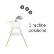 Tutti Bambini Nova Birth to 12 Years Complete Highchair Package - Grey / Oak