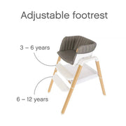 Tutti Bambini Nova Evolutionary Highchair - Ecru/Walnut