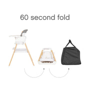 Tutti Bambini Nova Evolutionary Highchair - Ecru/Walnut