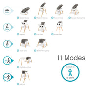 Tutti Bambini Nova Evolutionary Rocker - White/Oak