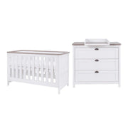 Tutti Bambini Verona 2 Piece Room Set - White/Oak