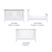Tutti Bambini Verona 2 Piece Room Set - White/Oak