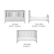 Tutti Bambini Verona 3 Piece Room Set - Dove Grey/Oak