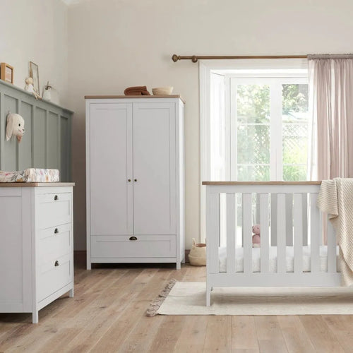 Tutti Bambini Verona 3 Piece Room Set - White/Oak