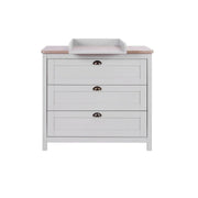 Tutti Bambini Verona 3pc Room Set with Pocket Sprung Mattress - Dove Grey/Oak