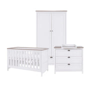 Tutti Bambini Verona 3pc Room Set with Pocket Sprung Mattress - White/Oak