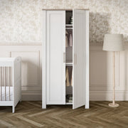 Silver Cross Valencia Dresser & Wardrobe - White