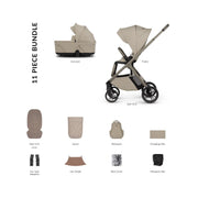 Venicci Tila 2 in 1 Essential Bundle - Latte
