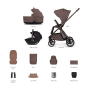 Venicci Tila 3 in 1 Comfort Bundle - Noce