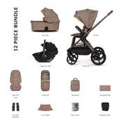 Venicci Upline 3 - 3in1 Black Tiago Bundle - Sand