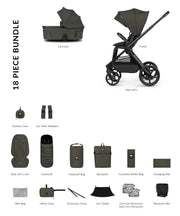 Venicci Upline 3 Hunter 2in1 Pushchair Bundle - Dark Olive