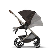 Cybex Balios S Lux Taupe Pushchair & Carrycot - Chocolate Brown