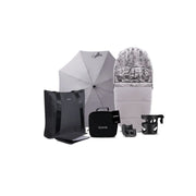 iCandy Core 2 Pushchair and Carrycot Complete 360 Car Seat Bundle - Storm Grey