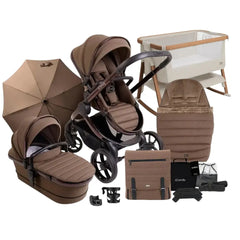iCandy Peach 7 With Cozee Air Bedside Crib Sleep Bundle - Coco