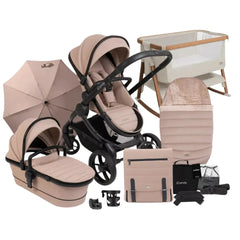 iCandy Peach 7 With Cozee Air Bedside Crib Sleep Bundle - Cookie