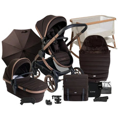 iCandy Peach 7 With Cozee Air Bedside Crib Sleep Bundle - Pecan