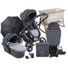 iCandy Peach 7 With Cozee Air Bedside Crib Sleep Bundle - Truffle