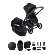 iCandy Peach 8 Pushchair and Carrycot Bundle - Black