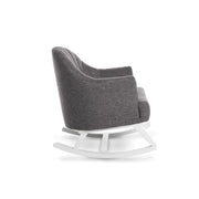 Obaby Round Back Rocking Chair - White & Grey